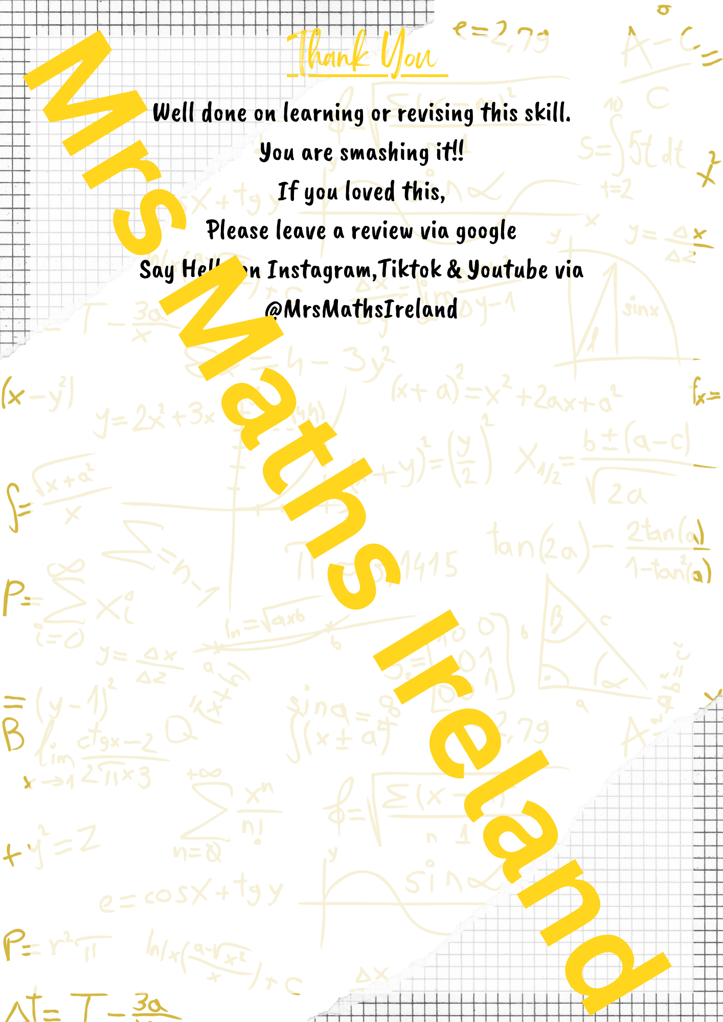 Enlargements - Geometry LCOL & LCHL - "Quick Notes"