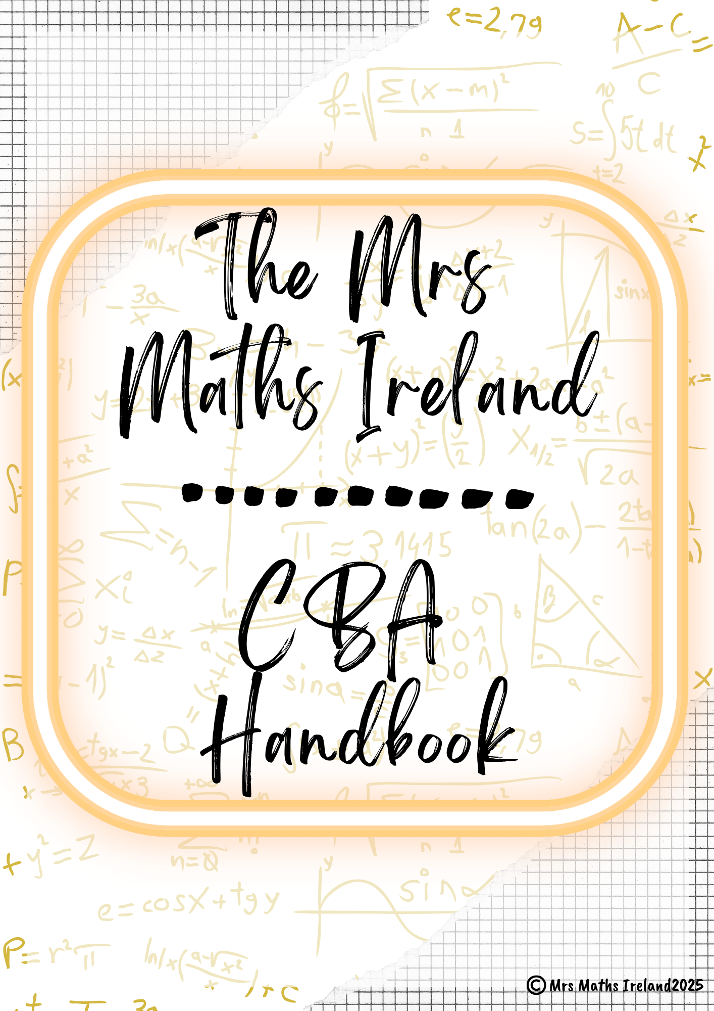 CBA Handbook - Junior Cycle - Classroom Based Assessment Booklet.