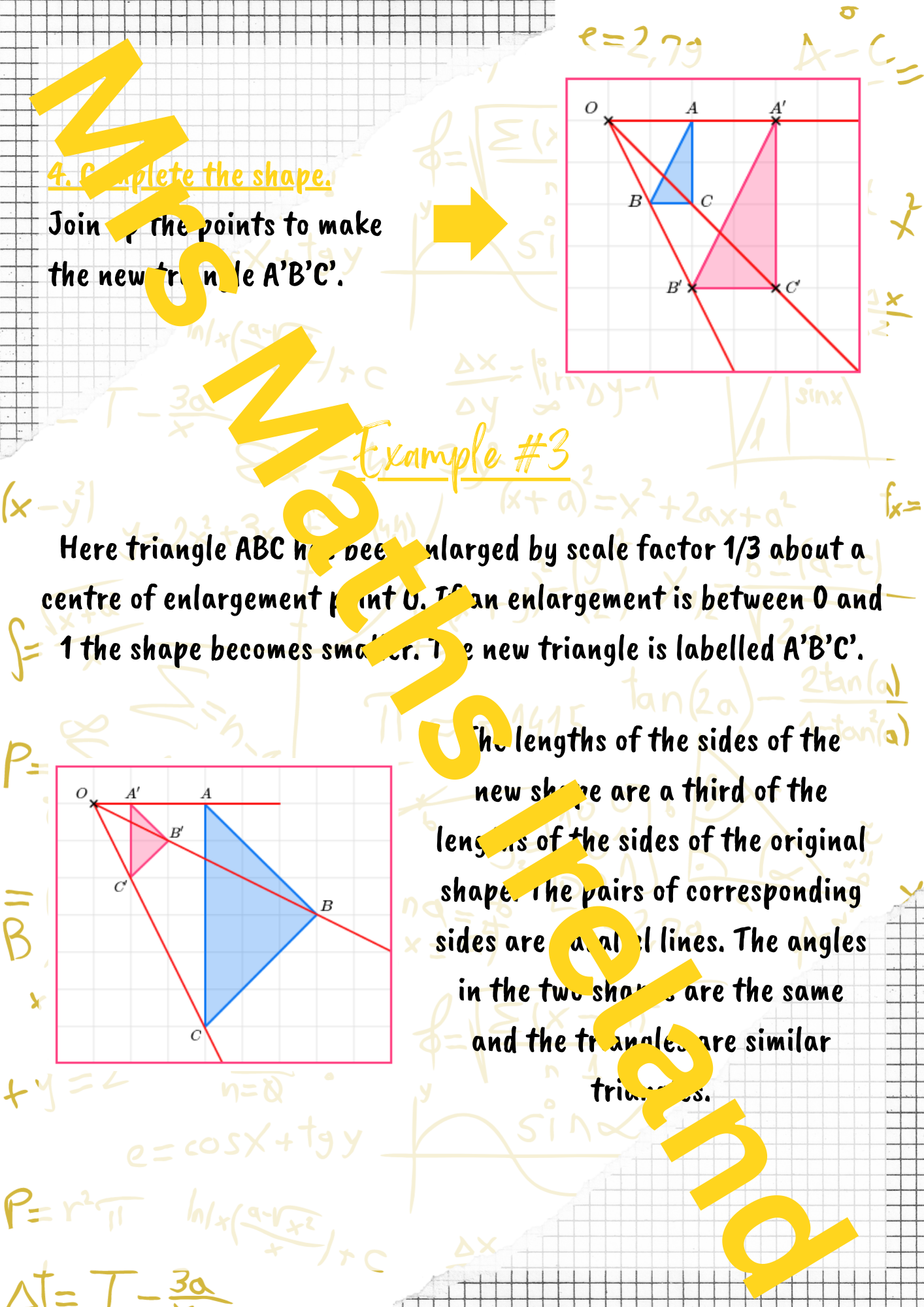 Enlargements - Geometry LCOL & LCHL - "Quick Notes"