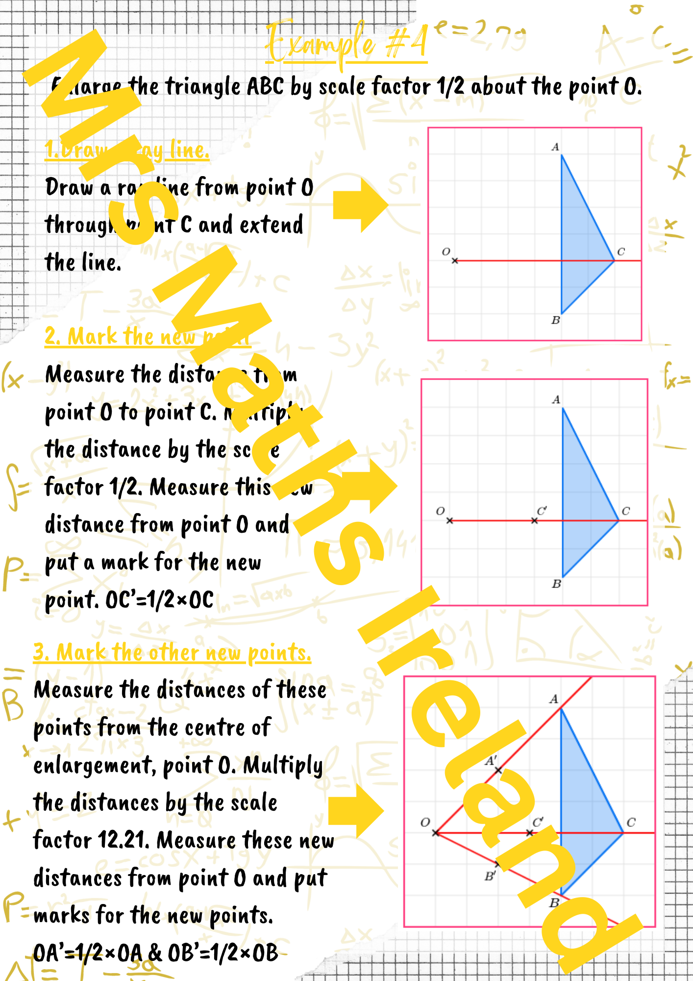 Enlargements - Geometry LCOL & LCHL - "Quick Notes"