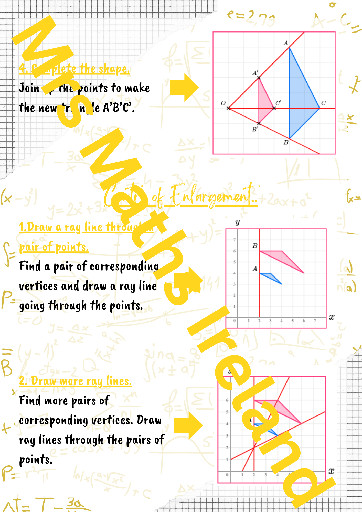 Enlargements - Geometry LCOL & LCHL - "Quick Notes"