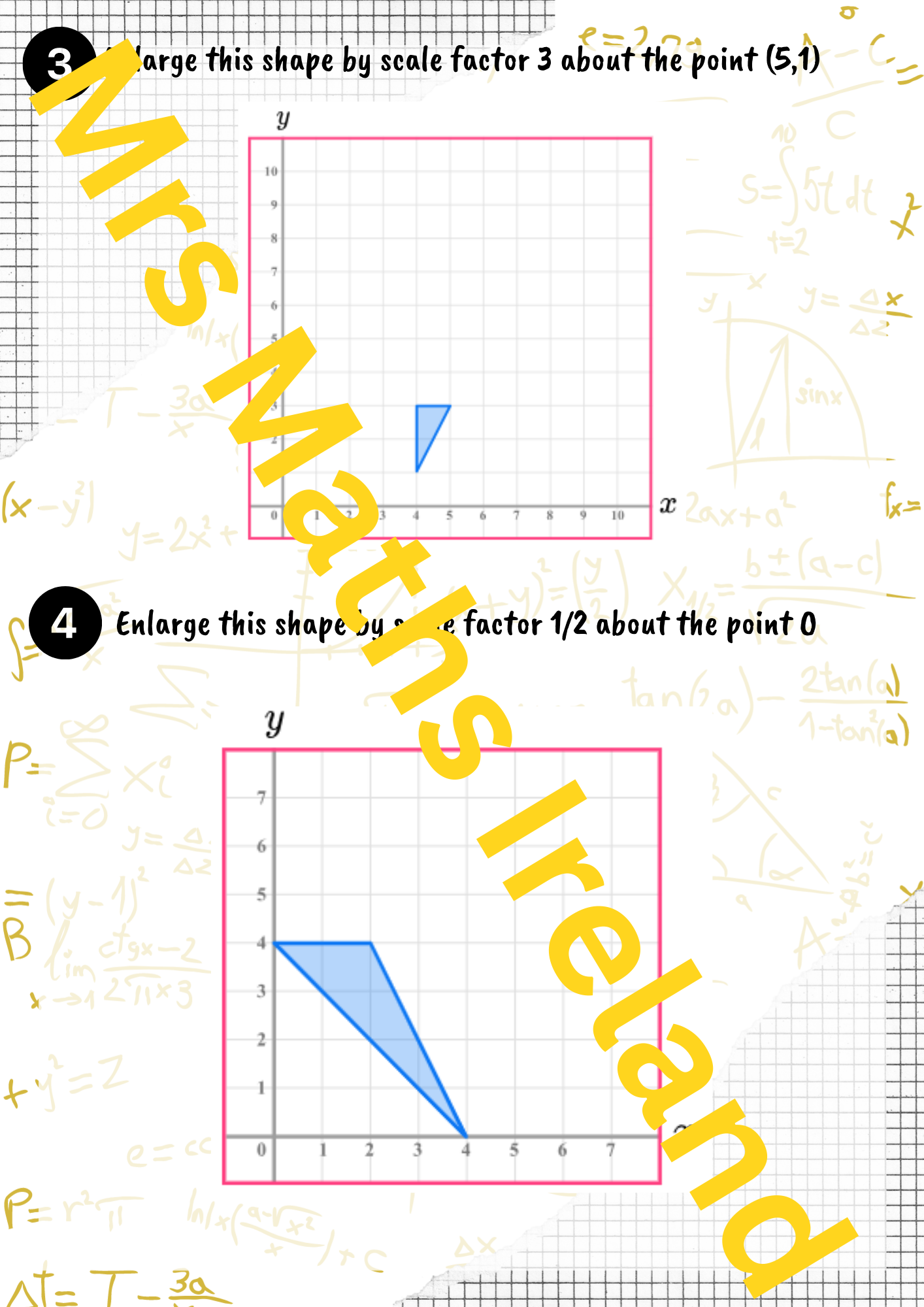 Enlargements - Geometry LCOL & LCHL - "Quick Notes"