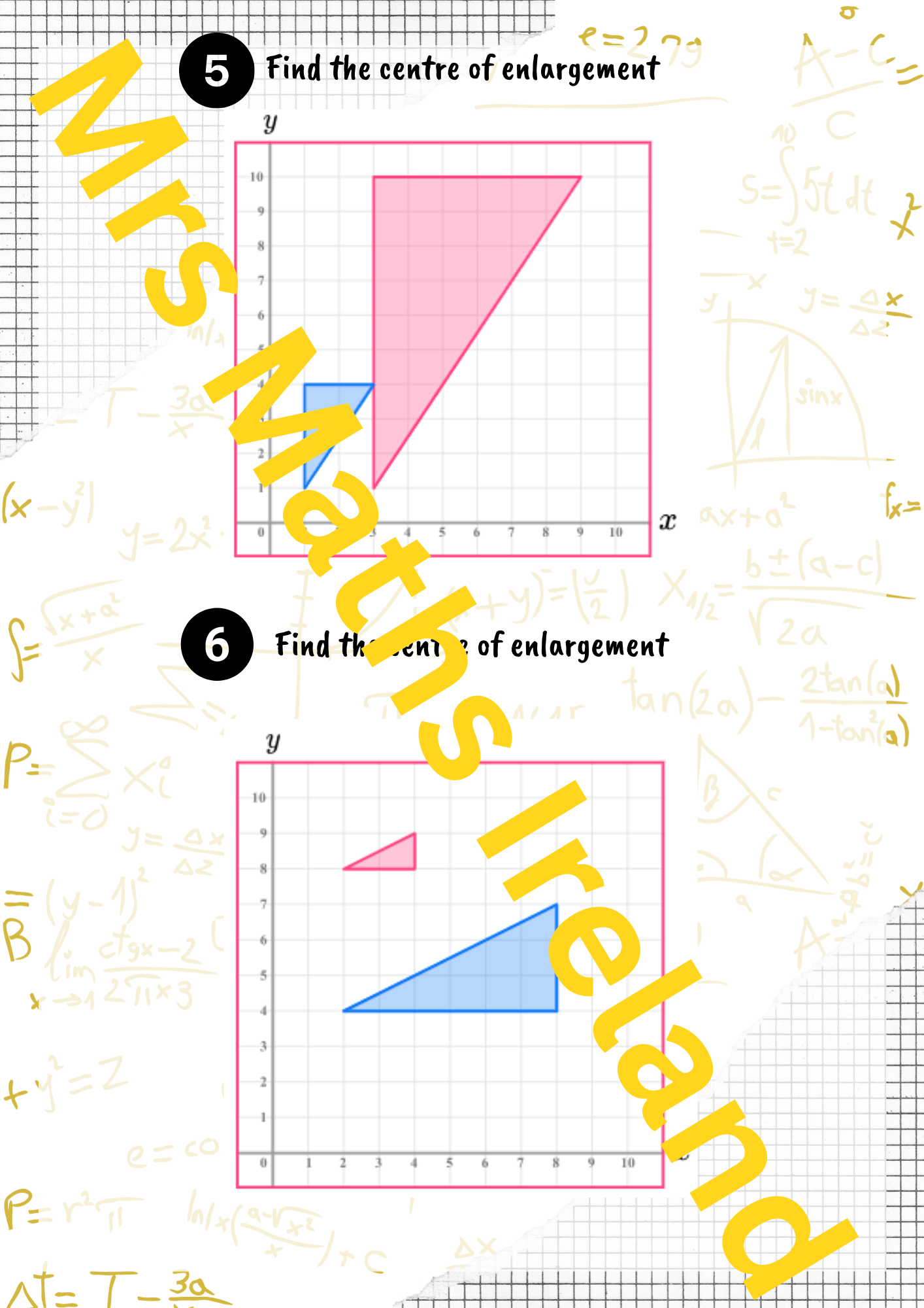 Enlargements - Geometry LCOL & LCHL - "Quick Notes"