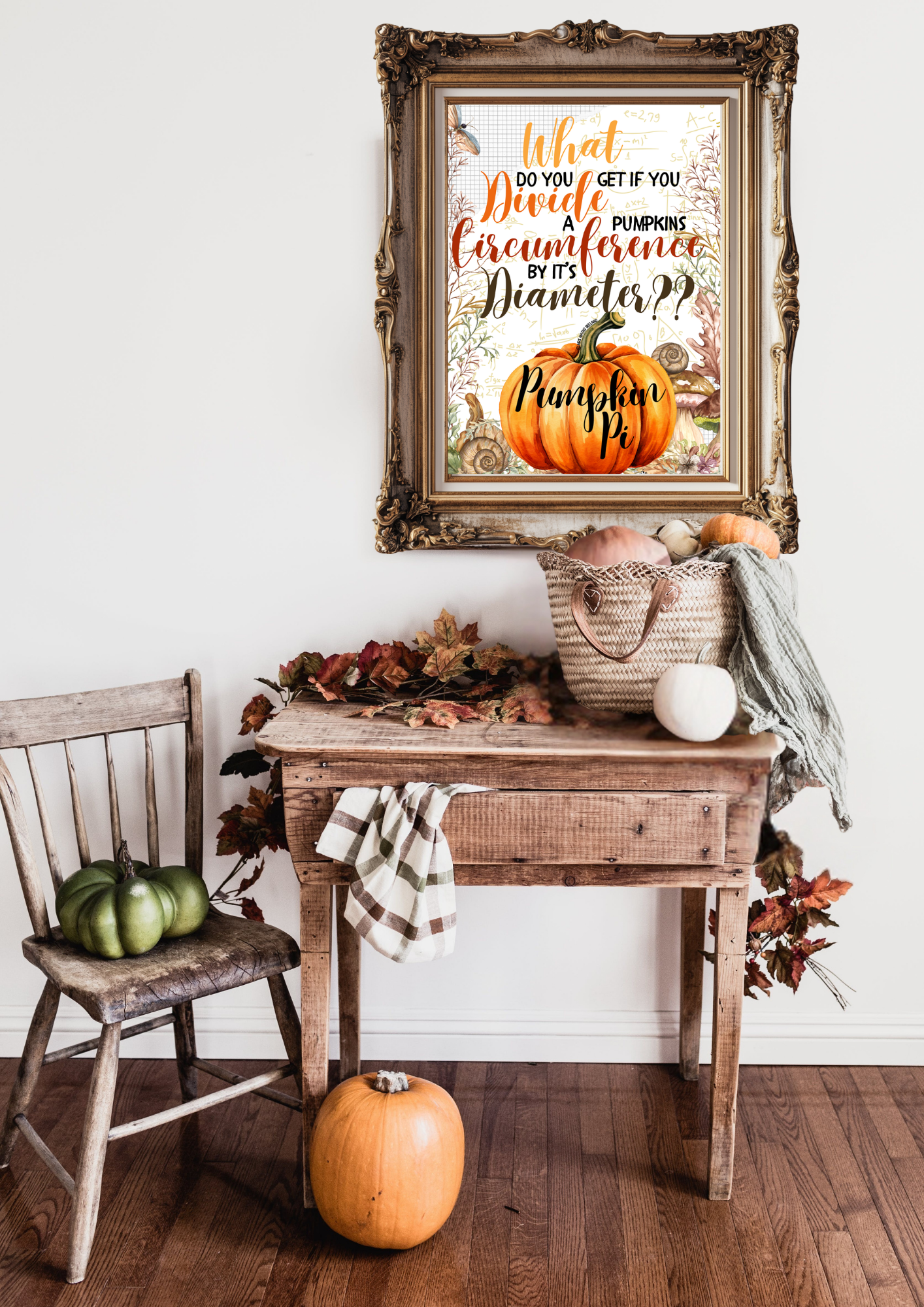 Pumpkin Pi Poster - A3 Poster - Limited Batch of 25 Posters