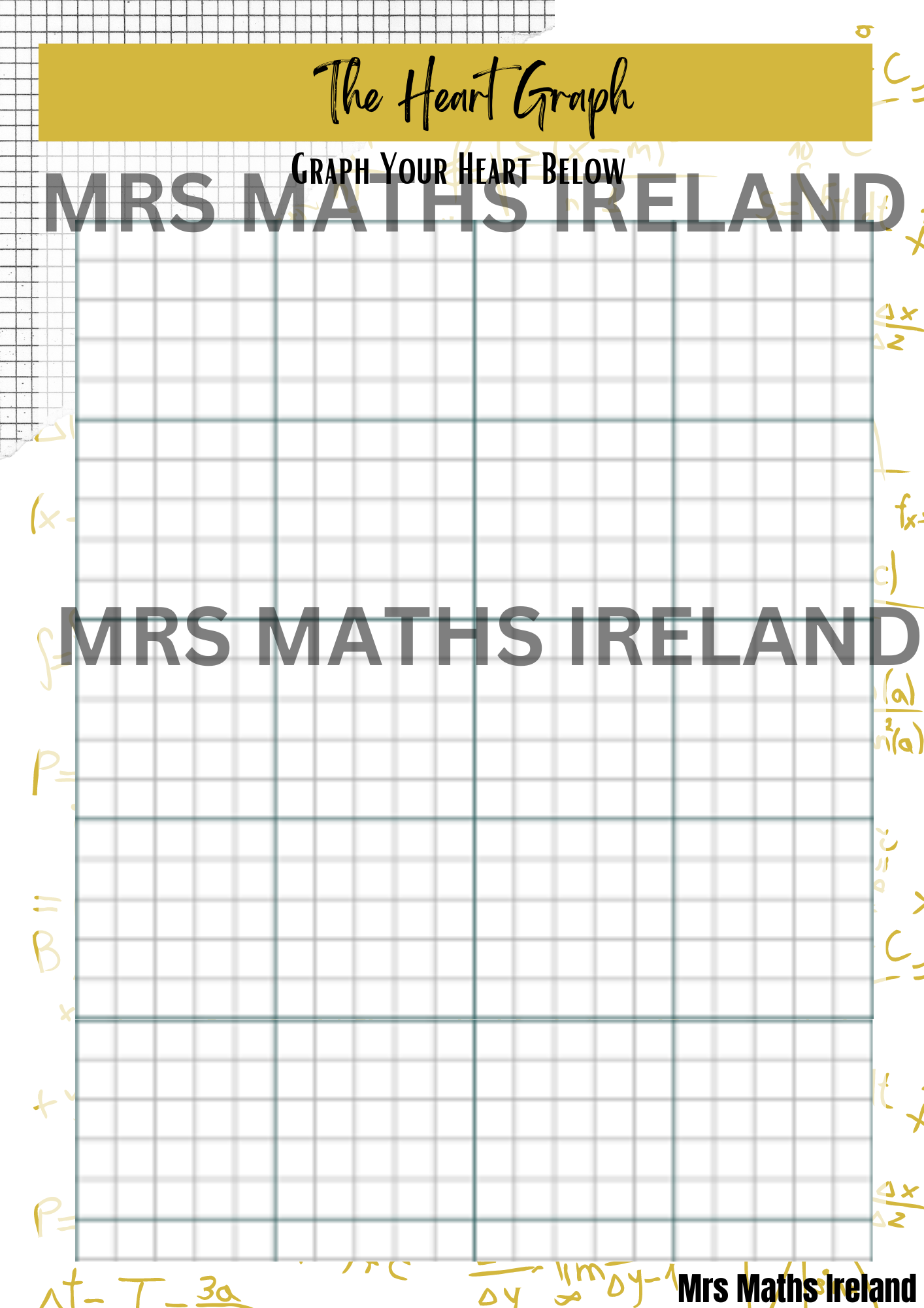 Graph a Love Heart - Valentine's Lesson - Digital Download