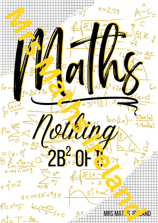 "Nothing to be Squared of" Maths Classroom Poster