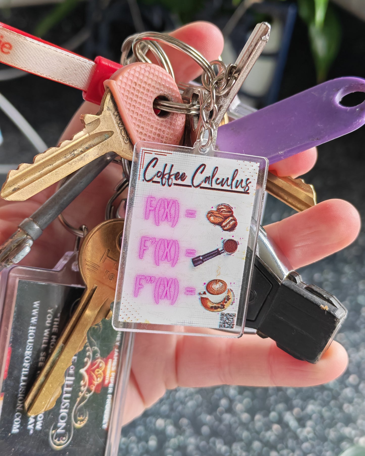 Coffee Calculus Keyring – A Fun Maths Teacher Gift