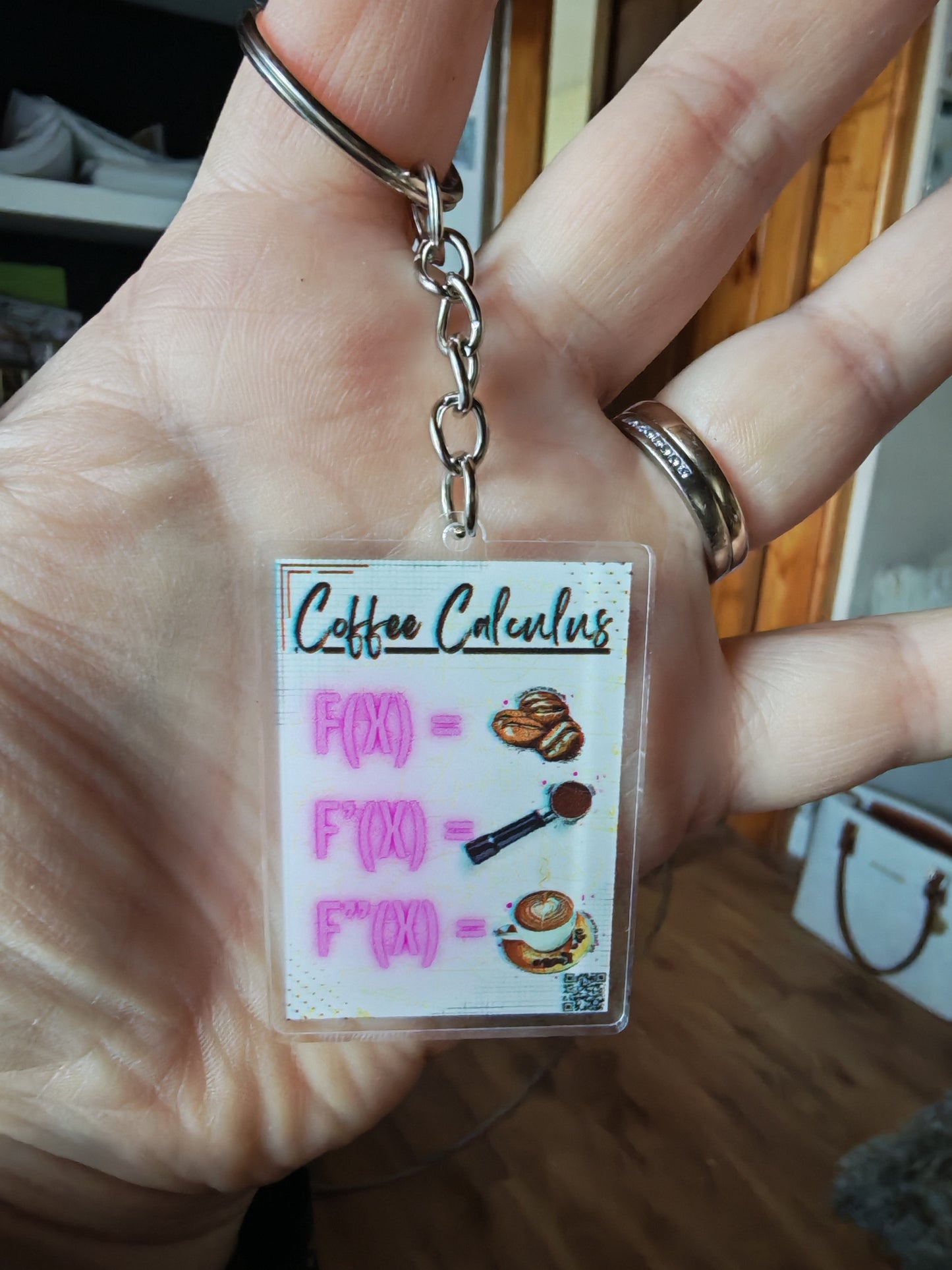 Coffee Calculus Keyring – A Fun Maths Teacher Gift
