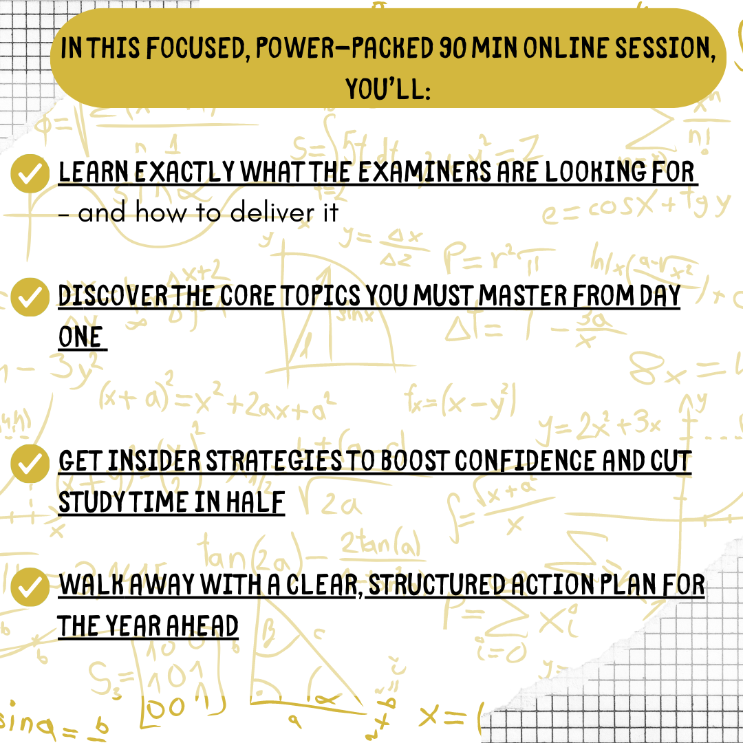 Kickstart Your 6th Year Maths Journey – Ordinary Level Webinar