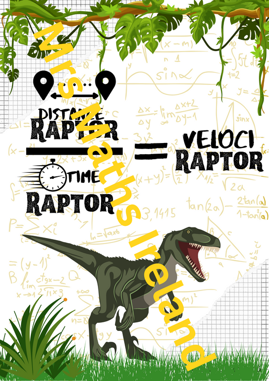 "Distance, Speed, Time " Maths Classroom Poster