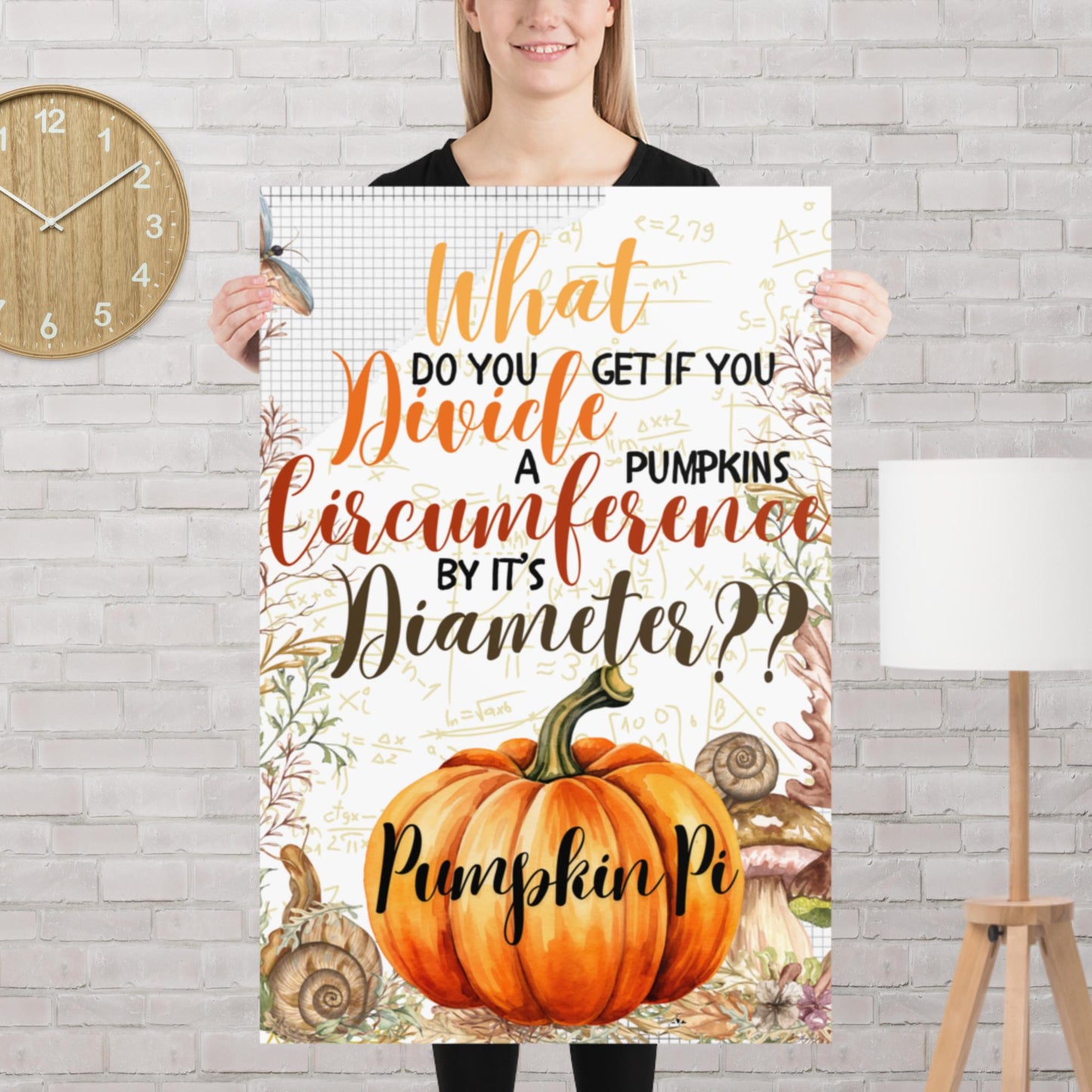 Autumnal Maths Poster - Classroom Decor - Physical Poster