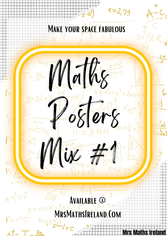 Maths Classroom Poster Mix #1