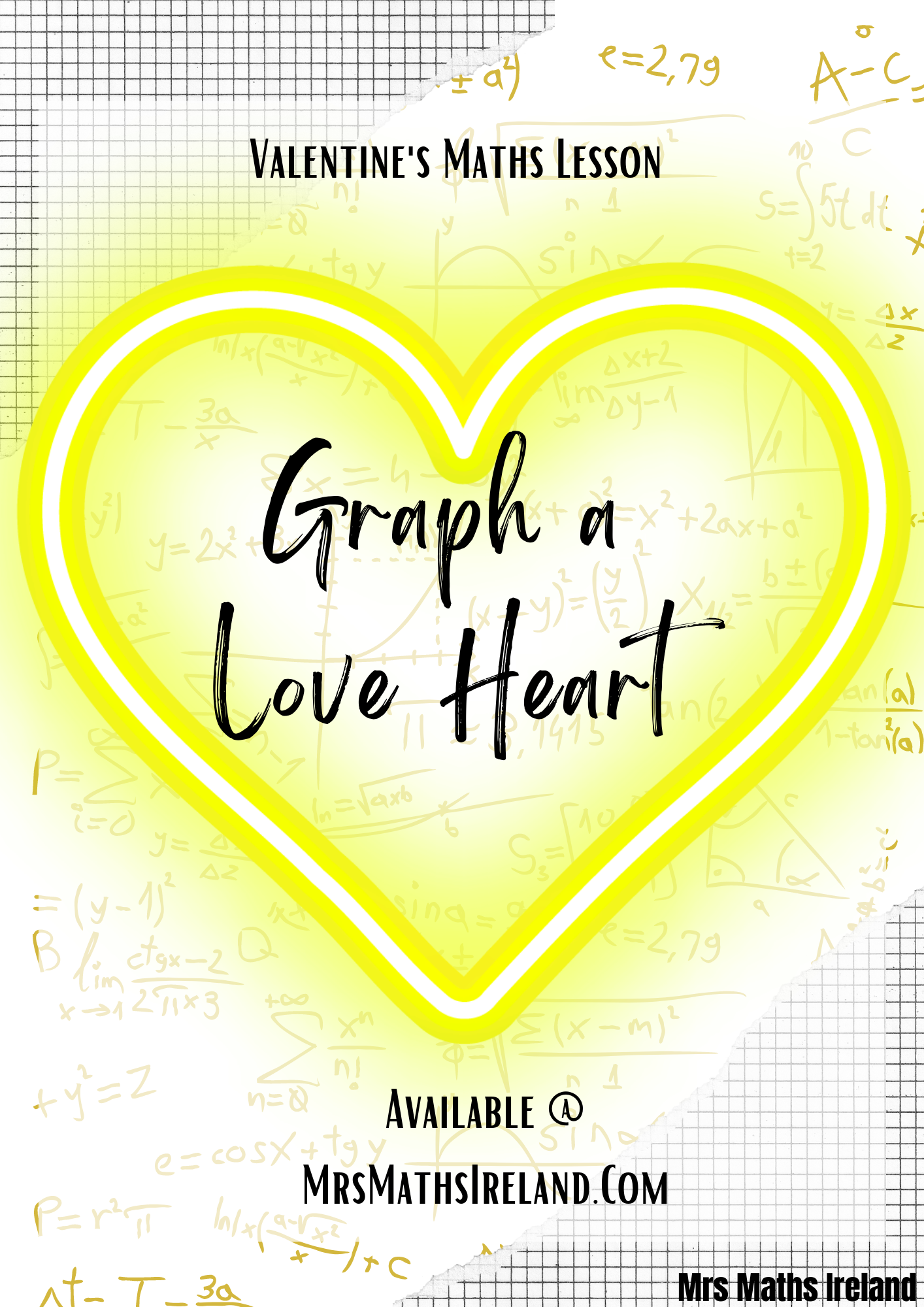 Graph a Love Heart - Valentine's Lesson - Digital Download – Mrs Maths ...